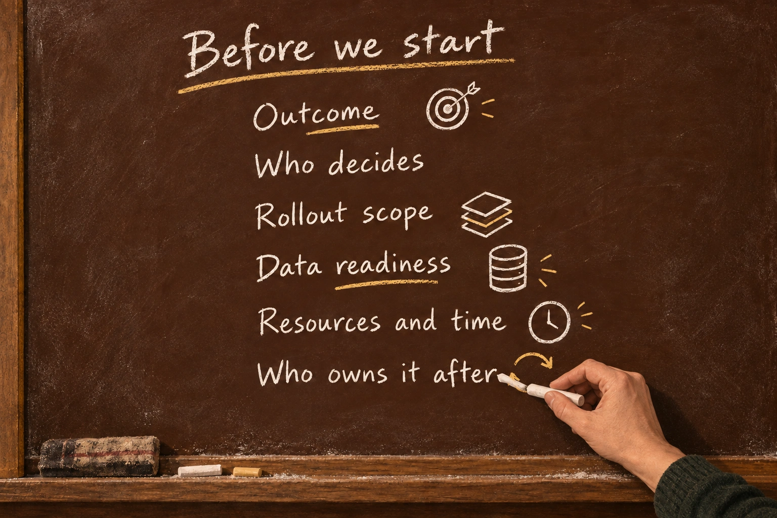 Six project considerations